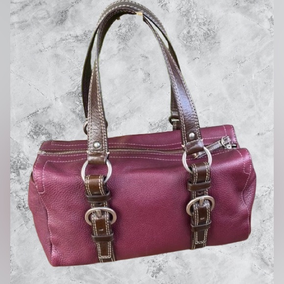 Coach F10887 Y2K Chelsea Leather Satchel (Burgundy) - EUC - Picture 11 of 11